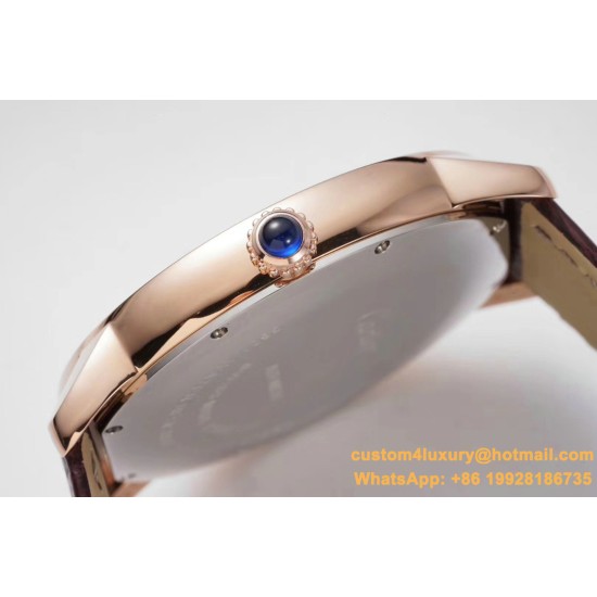 Ronde Solo Date 42mm Dia RG/LE White Dial AF MY9015