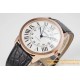 Ronde Solo Date 42mm Dia RG/LE White Dial AF MY9015