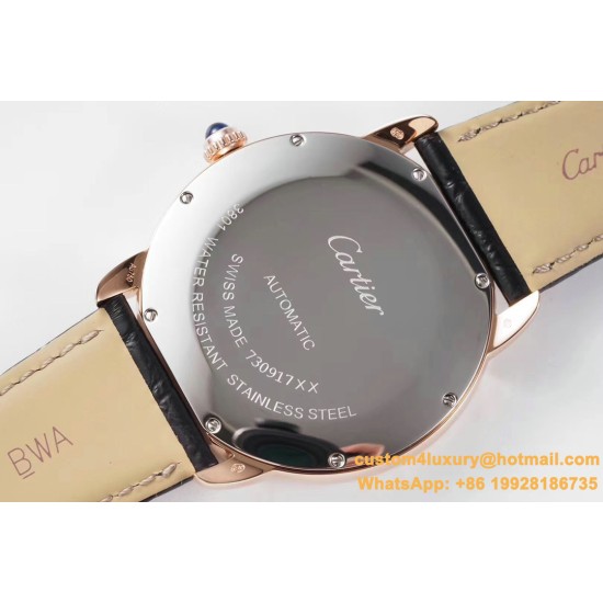 Ronde Solo Date 42mm Dia RG/LE White Dial AF MY9015