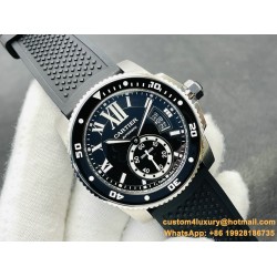 Cartier - Calibre de Cartier 42mm SS/RU Black V9F 1:1 Asia 23J Mod