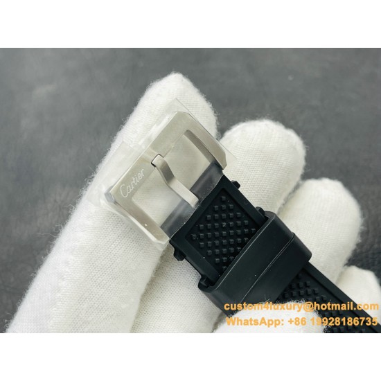 Cartier - Calibre de Cartier 42mm SS/RU Black V9F 1:1 Asia 23J Mod
