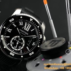 Cartier - Calibre de Cartier 42mm SS/RU Black F5F 1:1 Cal.1904-PS