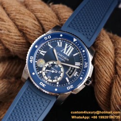 Cartier - Calibre de Cartier 42mm SS/RU Blue F5F 1:1 Cal.1904-PS