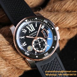 Cartier - Calibre de Cartier 42mm RG/SS/RU Black F5F 1:1 Cal.1904-PS