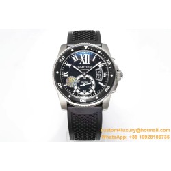 Cartier - Calibre de Cartier 42mm SS/RU Black F5F 1:1 Cal.1904-PS