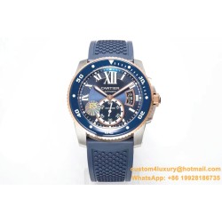 Cartier - Calibre de Cartier 42mm RG/SS/RU Blue F5F 1:1 Cal.1904-PS