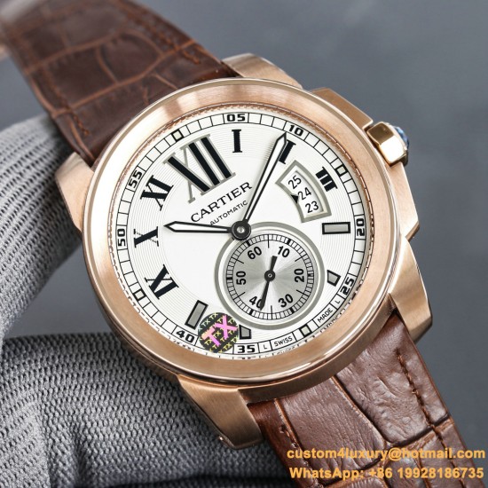 Cartier - Calibre de Cartier RG/LE White Dail/RMN TXF Cal.1904-PS