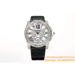 Cartier - Calibre de Cartier Diamonds SS/LE White Dail/RMN TXF Cal.1904-PS