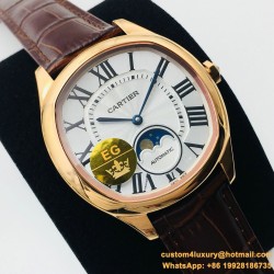 Drive De Cartier Moonphase 40mm RG/LE White Dial EGF MY9015
