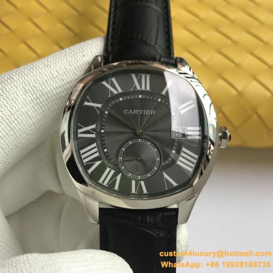 Drive De Cartier WSNM0004 40mm SS/LE Black Dial A8F Automatic