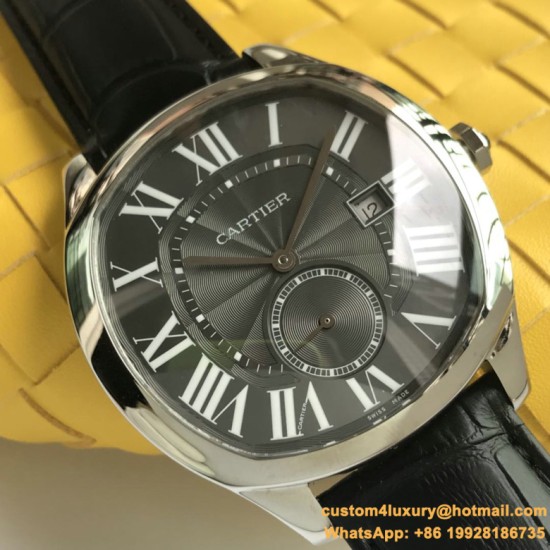 Drive De Cartier WSNM0004 40mm SS/LE Black Dial A8F Automatic