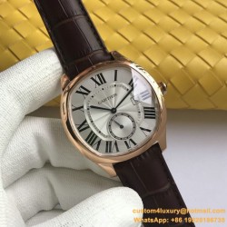 Drive De Cartier WSNM0004 40mm RG/LE White Dial A8F Automatic
