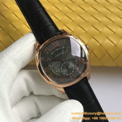 Drive De Cartier WSNM0004 40mm RG/LE Black Dial A8F Automatic