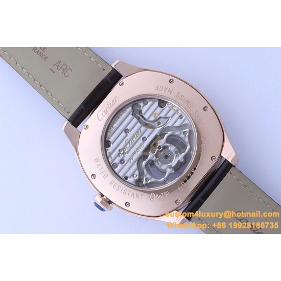 Cartier - Drive De Cartier 41mm Tourbillon RG/LE White Dial BBRF Tourbillon