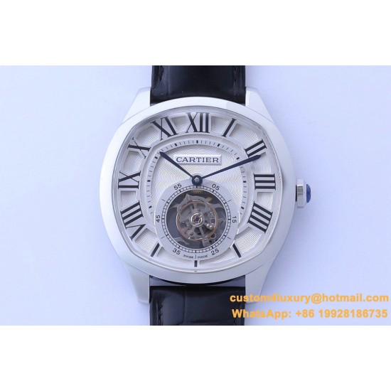 Cartier - Drive De Cartier 41mm Tourbillon SS/LE White Dial BBRF Tourbillon