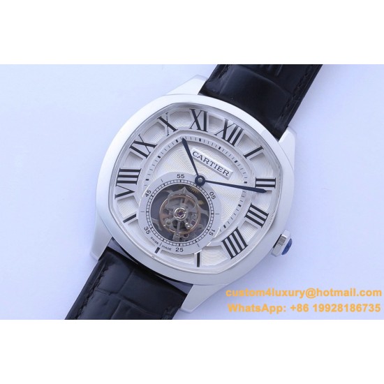 Cartier - Drive De Cartier 41mm Tourbillon SS/LE White Dial BBRF Tourbillon