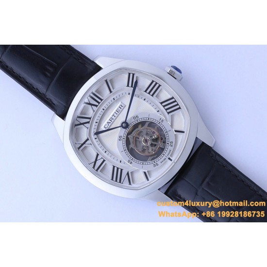 Cartier - Drive De Cartier 41mm Tourbillon SS/LE White Dial BBRF Tourbillon