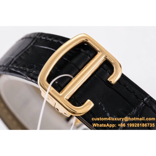 Drive De Cartier 40mm YG/LE White Textured Dial BLSF Tourb