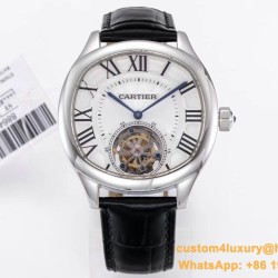 Drive De Cartier 40mm SS/LE White Textured Dial BLSF Tourb