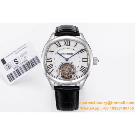 Drive De Cartier 40mm SS/LE White Textured Dial BLSF Tourb