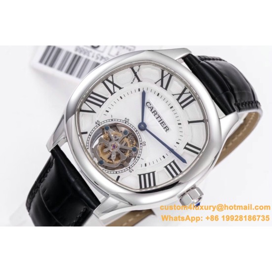 Drive De Cartier 40mm SS/LE White Textured Dial BLSF Tourb