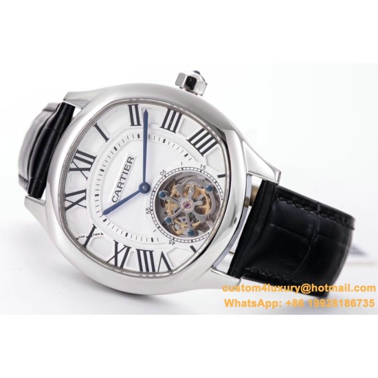 Drive De Cartier 40mm SS/LE White Textured Dial BLSF Tourb
