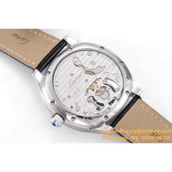 Drive De Cartier 40mm SS/LE White Textured Dial BLSF Tourb