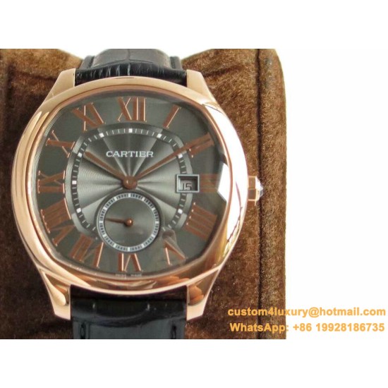 Drive De Cartier WSNM0004 40mm RG/LE Black Dial GSF Automatic