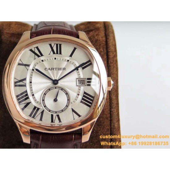Drive De Cartier WSNM0004 40mm RG/LE White Dial GSF Automatic