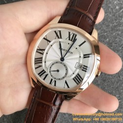Drive De Cartier WSNM0004 40mm RG/LE White Dial GSF Automatic