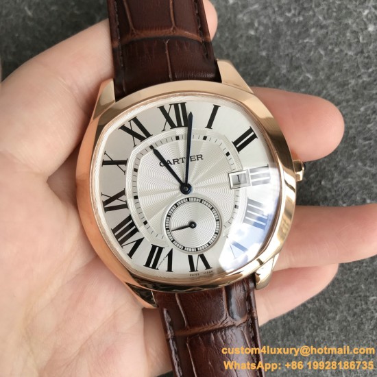 Drive De Cartier WSNM0004 40mm RG/LE White Dial GSF Automatic