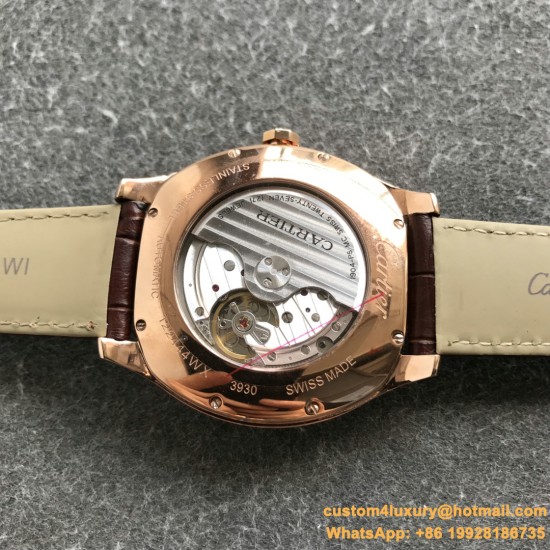 Drive De Cartier WSNM0004 40mm RG/LE White Dial GSF Automatic