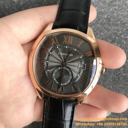 Drive De Cartier WSNM0004 40mm RG/LE Black Dial GSF Automatic