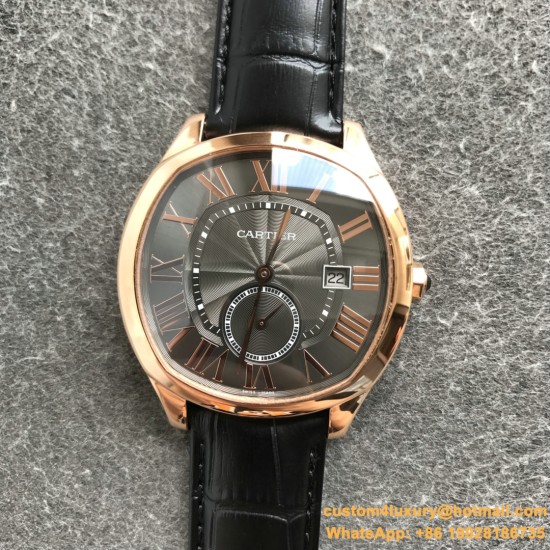 Drive De Cartier WSNM0004 40mm RG/LE Black Dial GSF Automatic