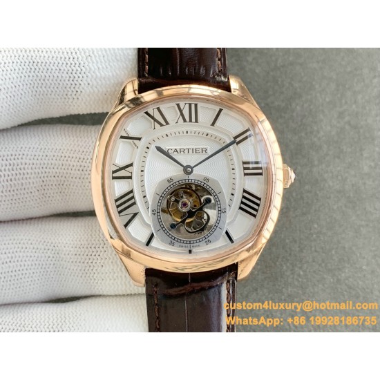 Cartier - Drive De Cartier 41mm Tourbillon RG/LE White Tourbillon