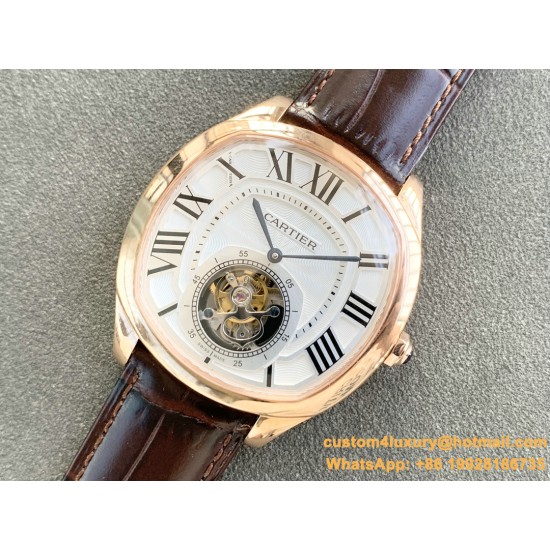 Cartier - Drive De Cartier 41mm Tourbillon RG/LE White Tourbillon
