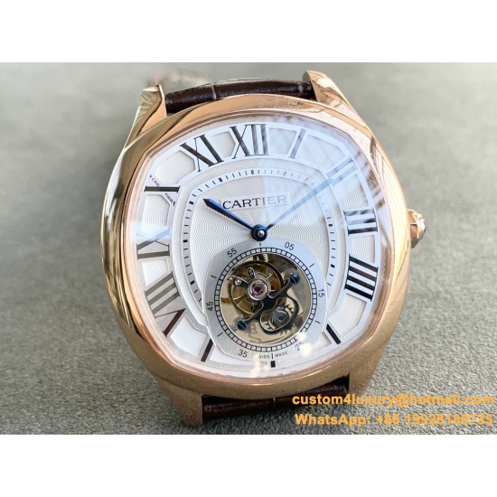 Cartier - Drive De Cartier 41mm Tourbillon RG/LE White Tourbillon