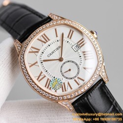Drive De Cartier 40mm Diam RG/LE White Dial JHF Automatic