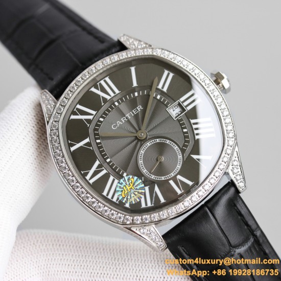 Drive De Cartier 40mm Diam RG/LE White Dial JHF Automatic
