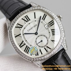 Drive De Cartier 40mm Diam SS/LE White Dial JHF Automatic