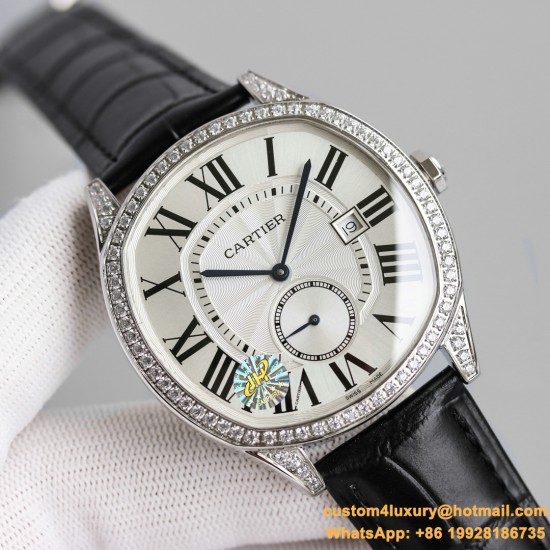 Drive De Cartier 40mm Diam RG/LE Grey Dial JHF Automatic