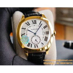Drive De Cartier 40mm YG/LE White Dial TWF Automatic