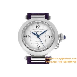 Cartier - Pasha Ladies 35mm SS/LE White/Num BVF 9039