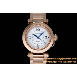 Cartier - Pasha Ladies 35.5mm RG/RG White/Num/Dia BVF Automatic