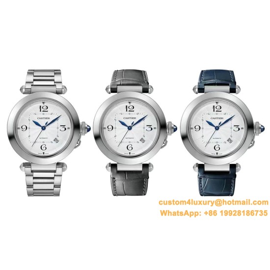 Cartier - Pasha 41mm Man SS/SS White/Num BVF 9019