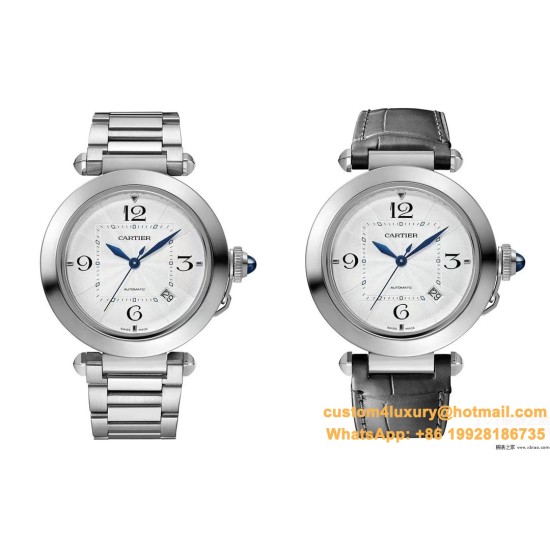 Cartier - Pasha 41mm Man SS/SS White/Num BVF 9019
