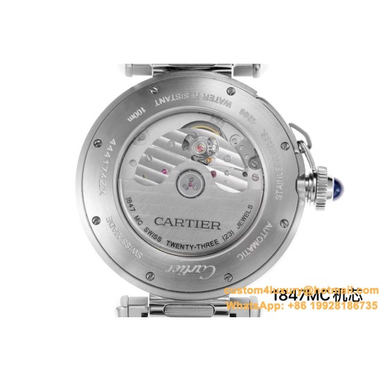 Cartier - Pasha 41mm Man SS/SS White/Num BVF 9019