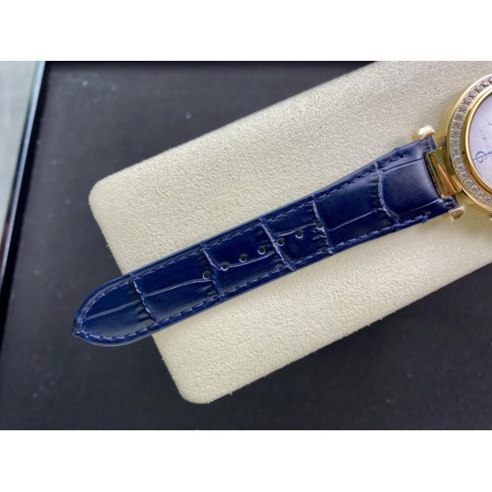 Cartier - Pasha Ladies 35mm WGPA0013 YG/LE White/Num Diam 3KF 1847