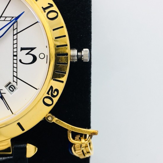 Cartier - Pasha Man 41mm YG/LE White/Num GBF 9015