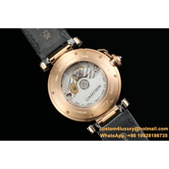 Cartier - Pasha Men(41mm)/Ladies(35mm) RG/LE White/Num KDY Original 9015 Movement